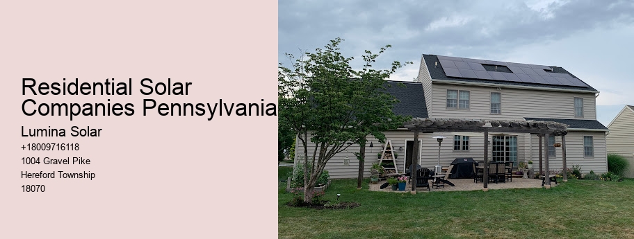 Residential Solar Companies Pennsylvania